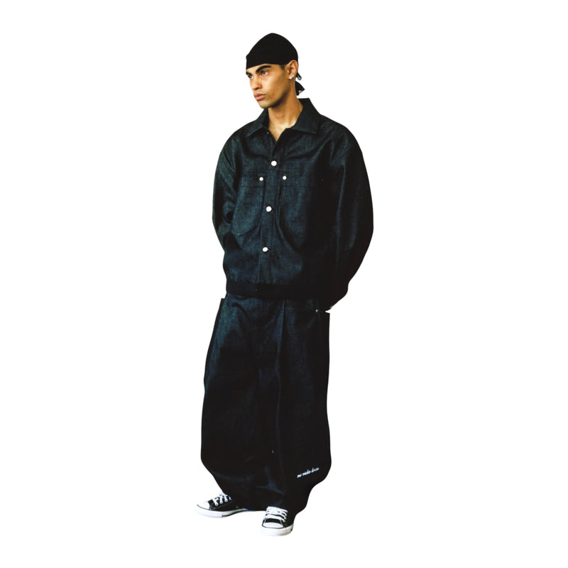 RAPHAEL TRUCKER PANTS - BLACK