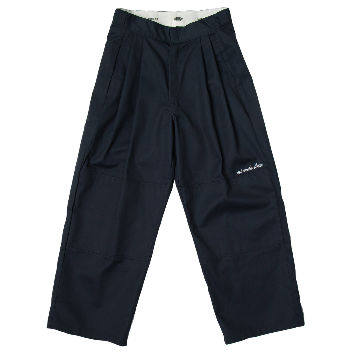 Double Pleat Pants |Navy|