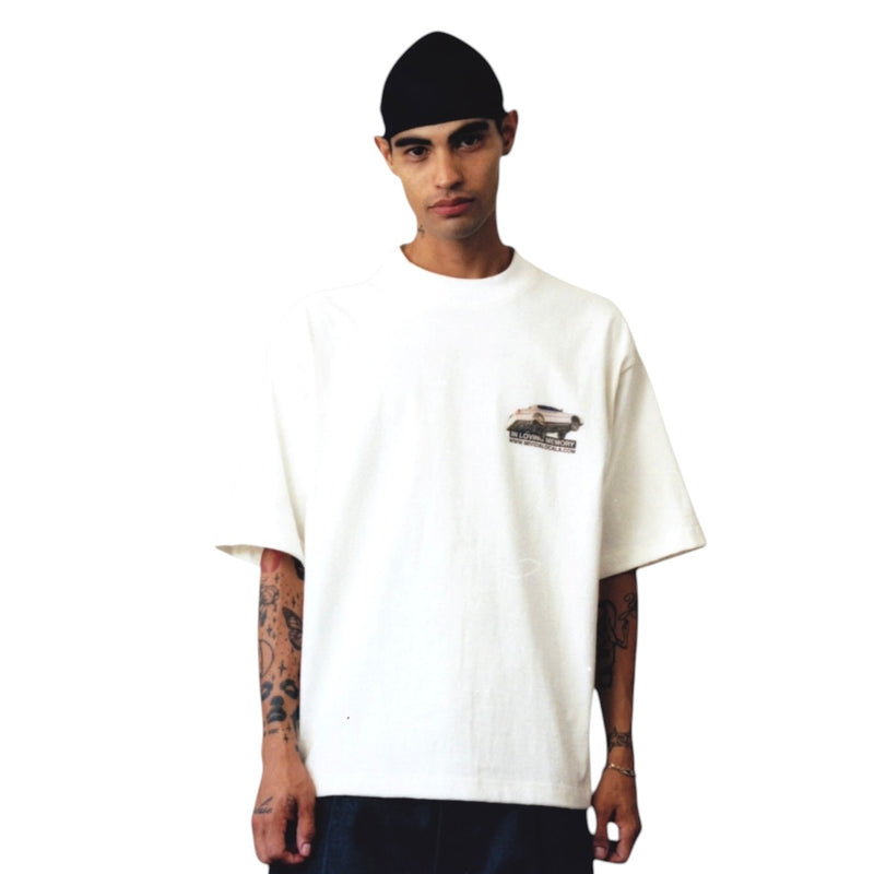 MARIO TRUCKER TEE - WHITE