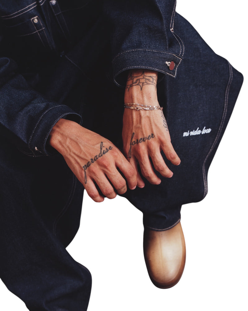 RAPHAEL TRUCKER PANTS - INDIGO ￼
