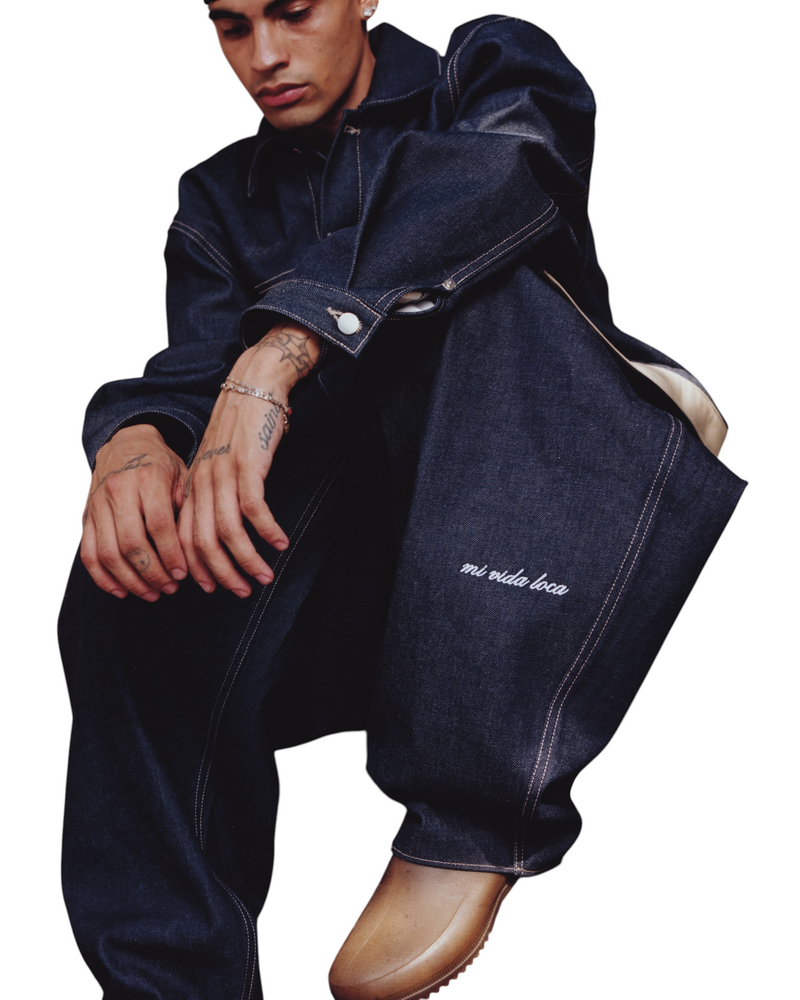 RAPHAEL TRUCKER PANTS - INDIGO ￼