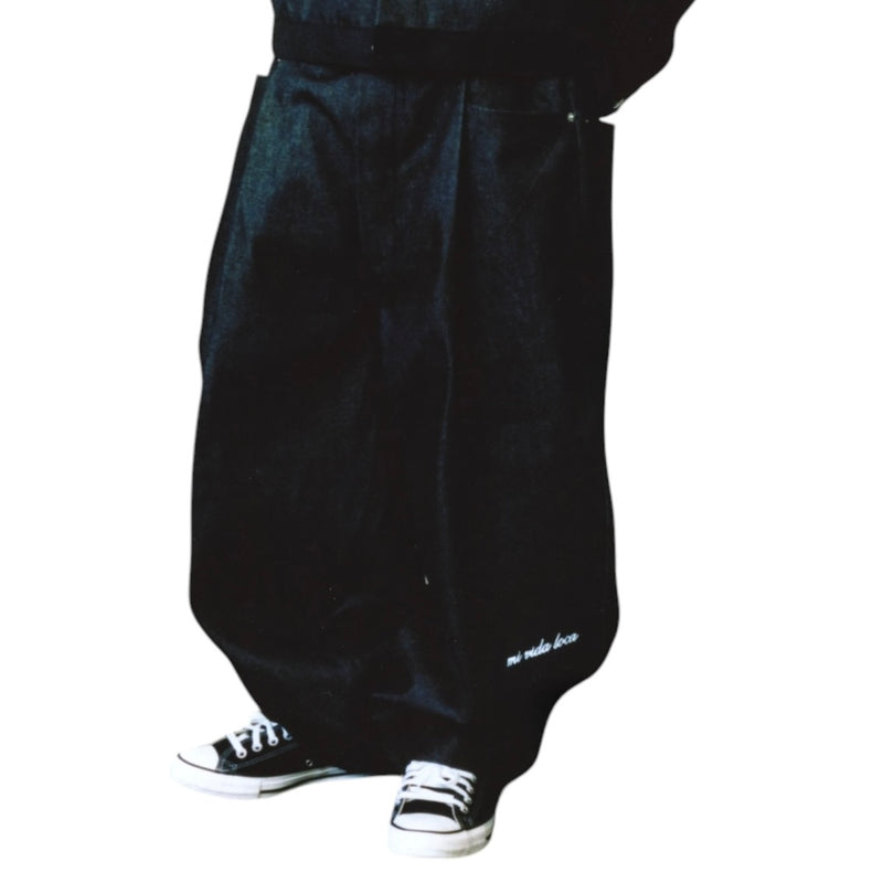 RAPHAEL TRUCKER PANTS - BLACK