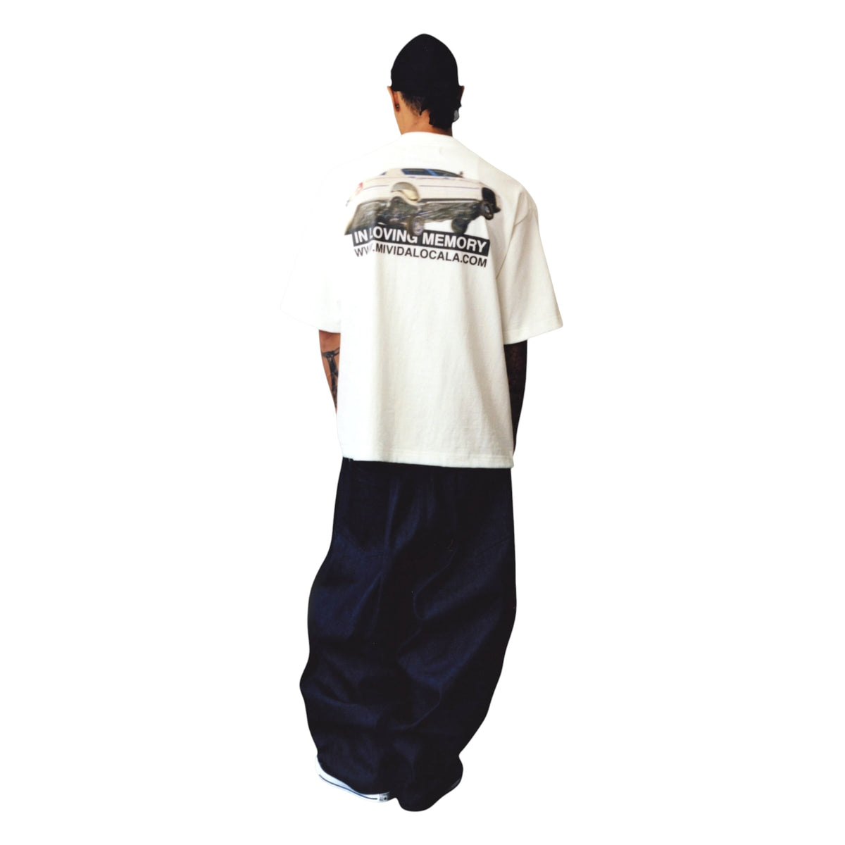 MARIO TRUCKER TEE - WHITE