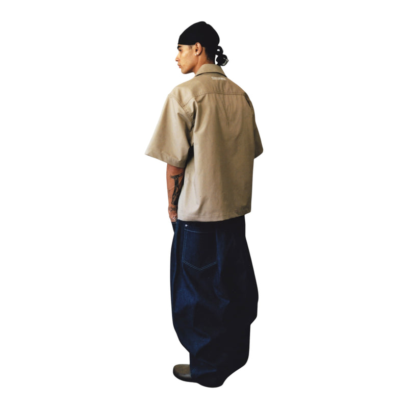 STRUCTURED WORK SHIRT - KHAKI