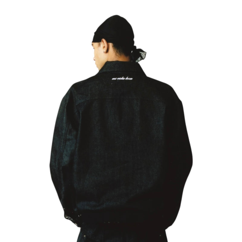 MATIAS TRUCKER JACKET - BLACK