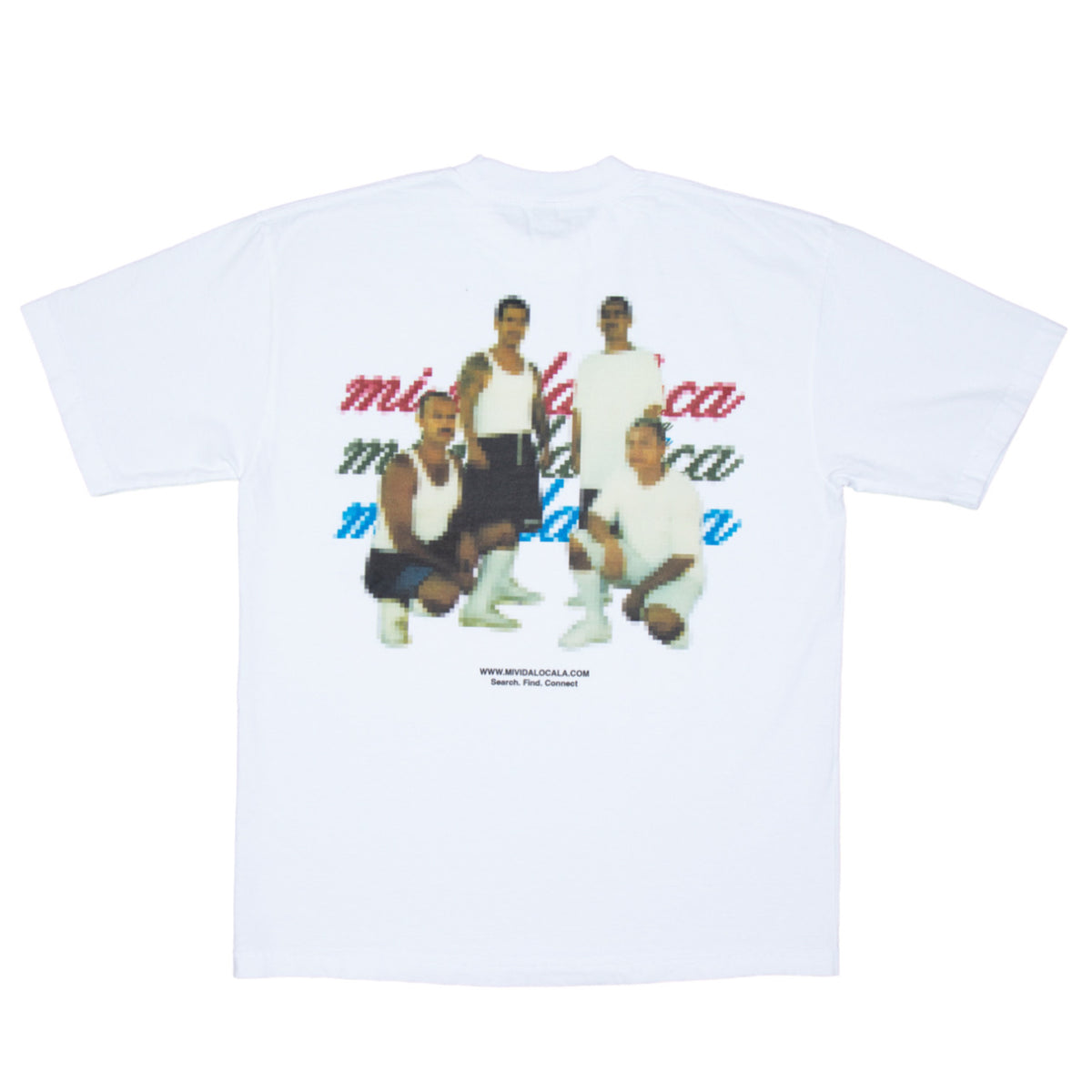 Search Find Connect RGB Tee |White|
