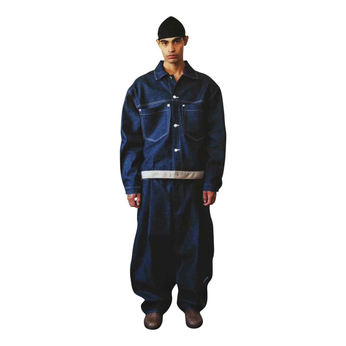RAPHAEL TRUCKER PANTS - INDIGO ￼