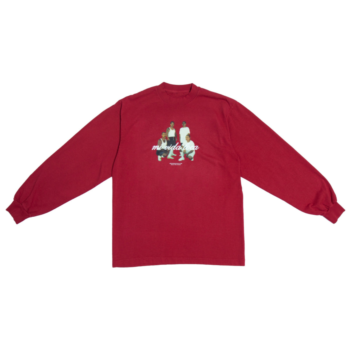 Search Find Connect LS Tee |Red|