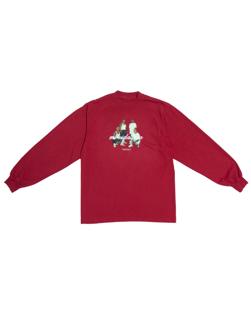Search Find Connect LS Tee |Red|